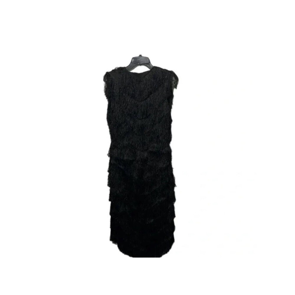 Lavish Alice Black Fringe Dress Size 6